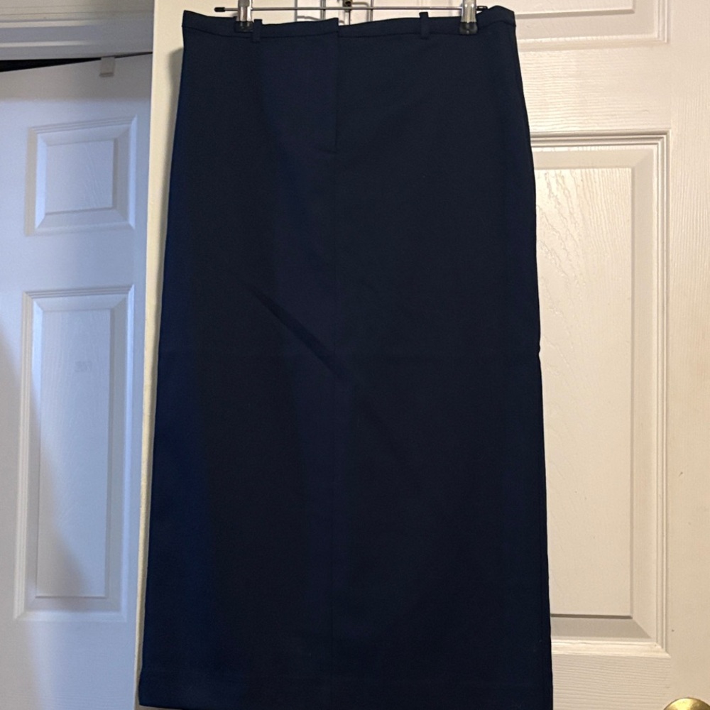 Sunday Best Dark Blue Midi Pencil Skirt